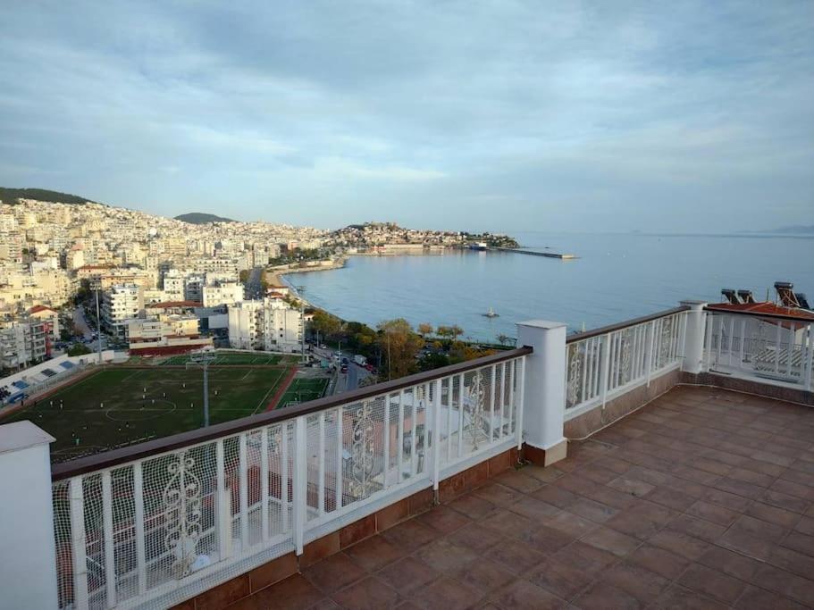Finas Penthouse,Private Terrace,Great View,Mins From Sea Lägenhet Kavala Exteriör bild