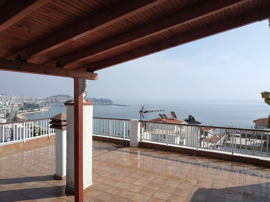 Finas Penthouse,Private Terrace,Great View,Mins From Sea Lägenhet Kavala Exteriör bild