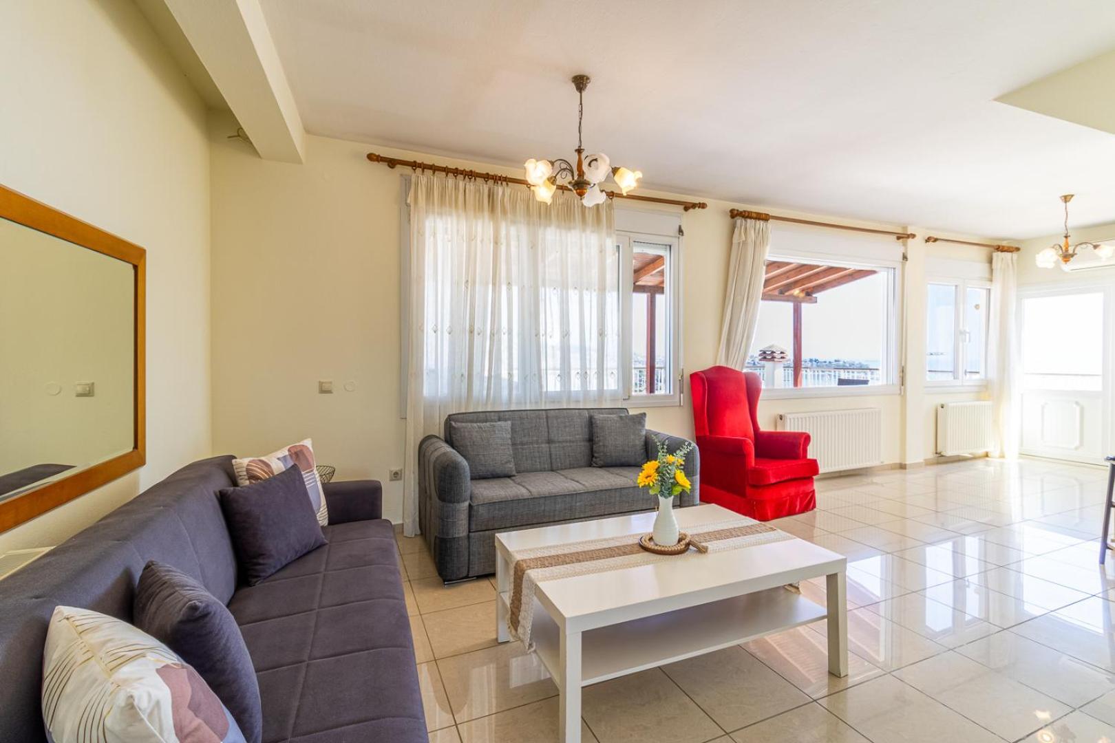 Finas Penthouse,Private Terrace,Great View,Mins From Sea Lägenhet Kavala Exteriör bild