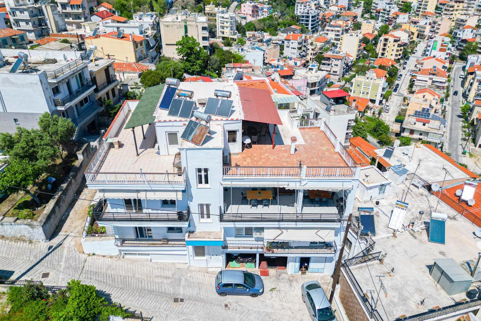 Finas Penthouse,Private Terrace,Great View,Mins From Sea Lägenhet Kavala Exteriör bild