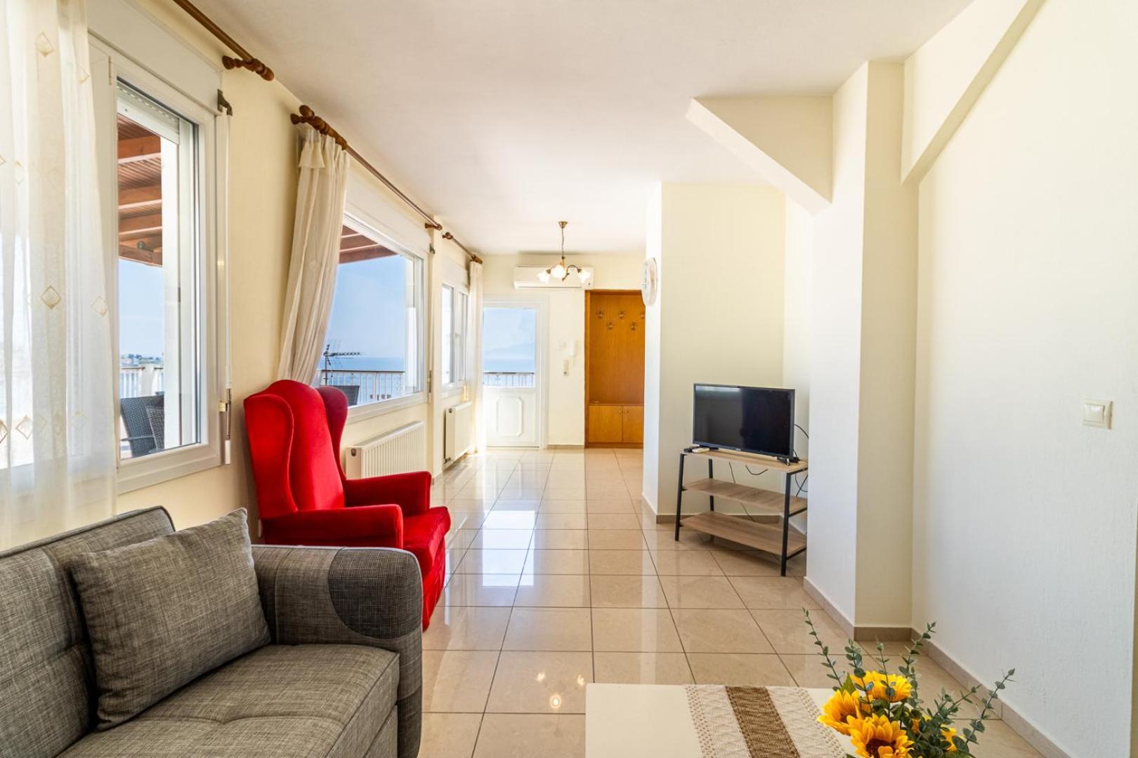 Finas Penthouse,Private Terrace,Great View,Mins From Sea Lägenhet Kavala Exteriör bild